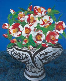 奥谷 博、「西王母花」、希少画集・額装画、日本製・新品額縁にて額装致します 奥谷 博、「西王母花」、希少画集・額装画、日本製・新品額縁にて額装致し