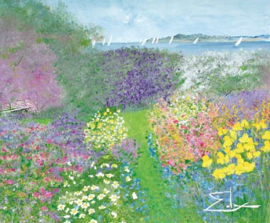 イーダ・ヴァリッキオ 「絵画展 - 卒寿記念 花とイングリッシュ