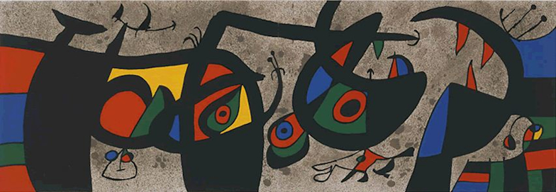 ジョアン・ミロ　ピエール・マティスギャラリー展覧会図録4点　表紙オリジナル版画 ジョアン・ミロ ピエール・マティスギャラリー展覧会図録4点