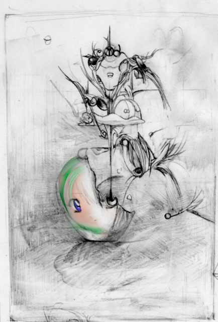 一輪社『直筆イラスト』カオスラウンジ　現代アート 黒瀬陽平 ミステリーツアー絵□カオスラウンジ現代アート梅沢和木 藤城