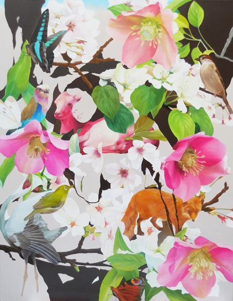 河端通浩 絵画展 -やさしい色彩の中で生まれる日々-」 （銀座三越 7階