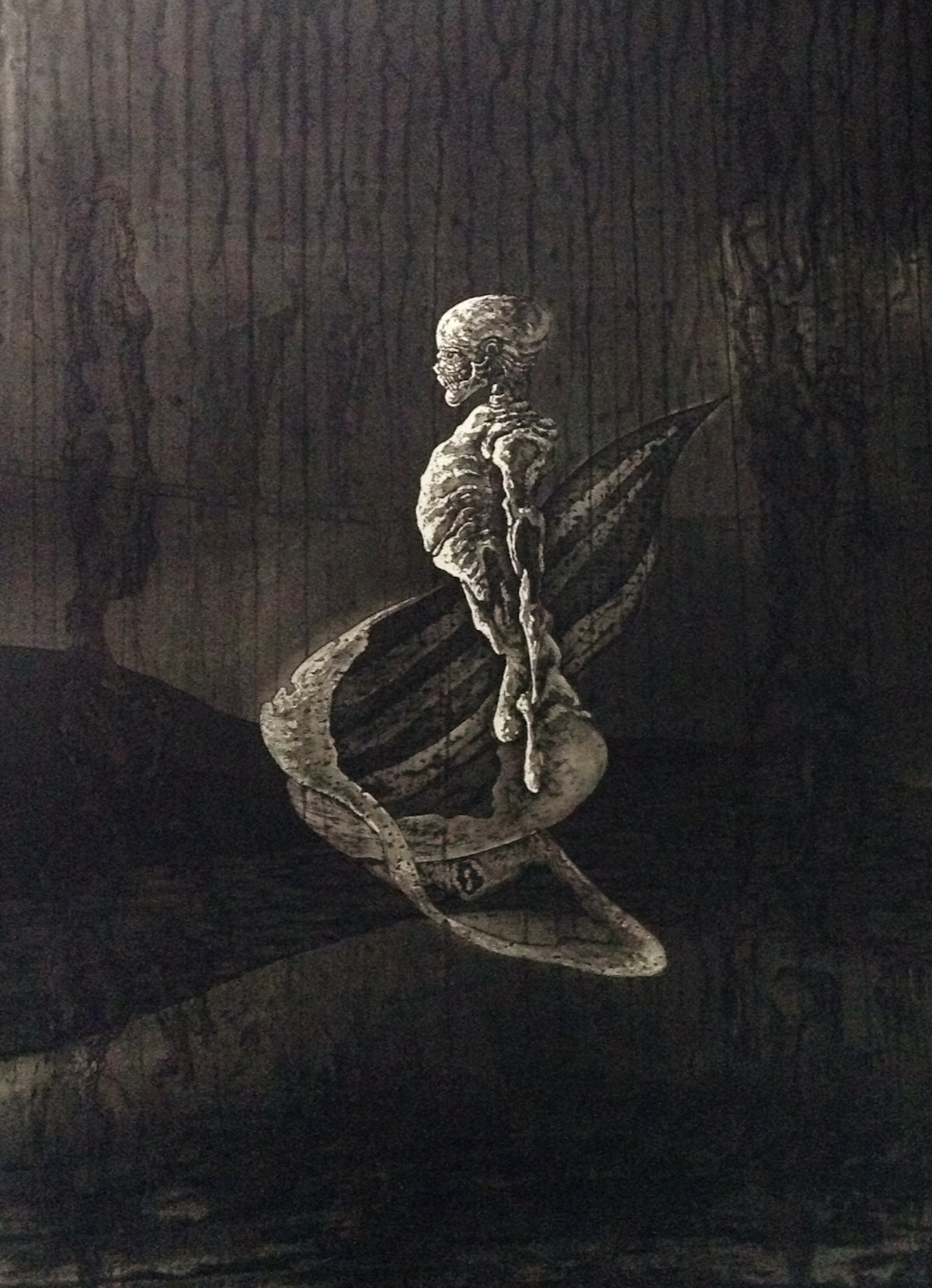 斉藤修【繭魔】木版画　限定25 斉藤弘久 「PRINT WORK」 （ART FOR THOUGHT） ｜Tokyo Art Beat