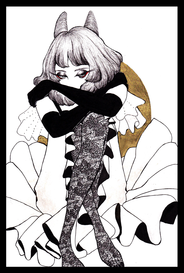 森英明、【錫杖鍛の大椿】、希少な額装用画集より、新品額装付 藤森晃子 「少女的空洞浪漫 - 虚栄 - 」 （新宿眼科画廊） ｜Tokyo Art