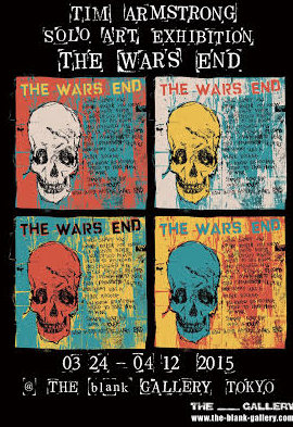 ランシド ティムアームストロング シルクスクリーン THE WARS END ティム・アームストロング 「THE WARS END」 （THE blank GALLERY