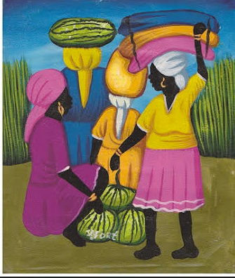 【ハイチアート】絵画 マーケット サイン有り ハイチアン　ヴィンテージ ハイチアート展」 （Art Gallery 山手） ｜Tokyo Art Beat