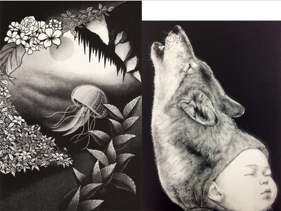 夢田誠　鬼ごっこ　版画　リトグラフ　額 2015_CD2E?w=784&h=640&q=70&fm=webp