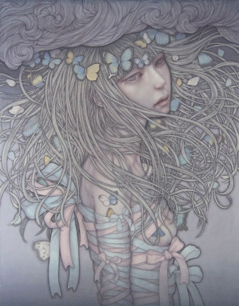 後藤温子 原画『告白』 みうらじろうギャラリー～少女たちの領域 2023出品作品 後藤温子 原画『告白』 みうらじろうギャラリー～少女たちの領域