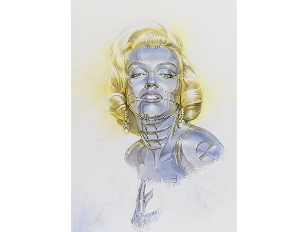 空山基 HAJIME SORAYAMA マリリン・ロボット 直筆サイン 1/20 Hajime_Sorayama_Untitled_Maril