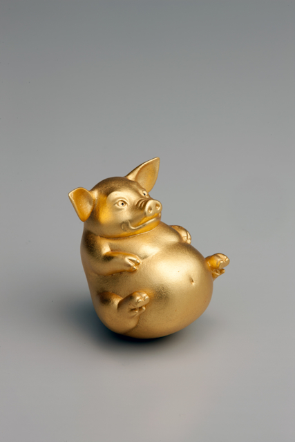 籔内佐斗司/2003年製作品/限定ブロンズ彫刻『ねてござる』ED 211/500 籔内佐斗司/2003年製作品/限定ブロンズ彫刻『ねてござる』ED 211