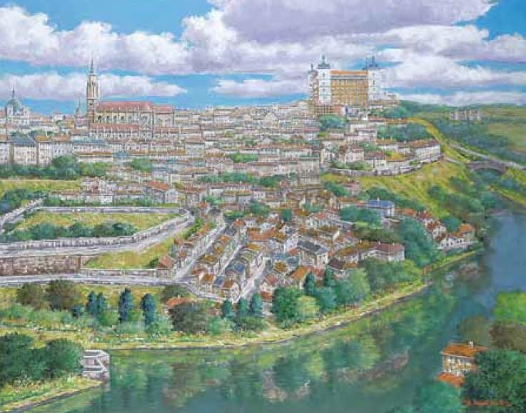 井口由多可 パリの風景 絵画