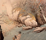川合玉堂　石塚晃渓　宝珠　長流画塾新年試筆会記念 川合玉堂 一筆宝珠/Web書画ミュージアム