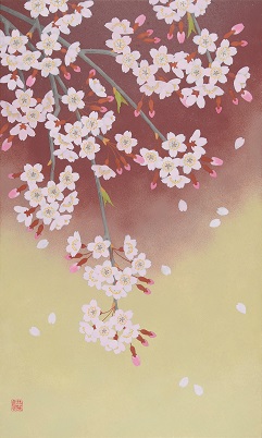 高橋浩規　絵画　「なごり花」　F4 日本画 高橋浩規 絵画 「なごり花」 F4 日本画 高橋浩規 絵画 「なごり花」 F4