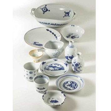 金沢の陶芸家、北野敏一さんの白磁六寸皿 2客セット 2018_59F0