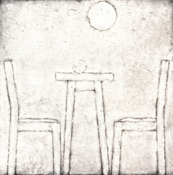 1990【礼拝堂】肉質画 monochrome: 11 Indoor scenery
