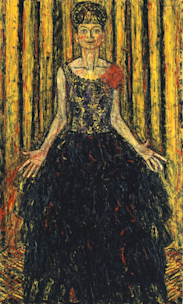 宮本三郎、【黒いレースの女】、希少な大判額装用画集より、新品高級額装付 宮本三郎 「装飾性の展開」 （世田谷美術館分館 宮本三郎記念美術館