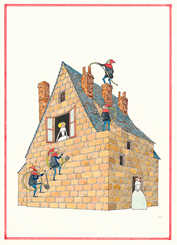 国際展作家「ノルマンディーの池」ル・サロン入選/D・リトグラフ/安野光雅の影響 有名国際展作家「函館湾と教会」小原雅夫/D・リトグラフ/安野