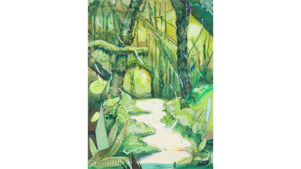 柏原覚太郎、教会のある風景、希少な画集より、新品高級額・額装付