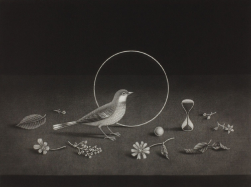 長谷川 潔、巨匠、宇宙方程式/マニエルノワール・レゾネ、額装 長谷川