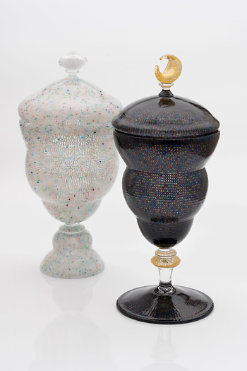 Il Cielo e Gli Uccelli 空と鳥 - 江波冨士子ガラススケッチ