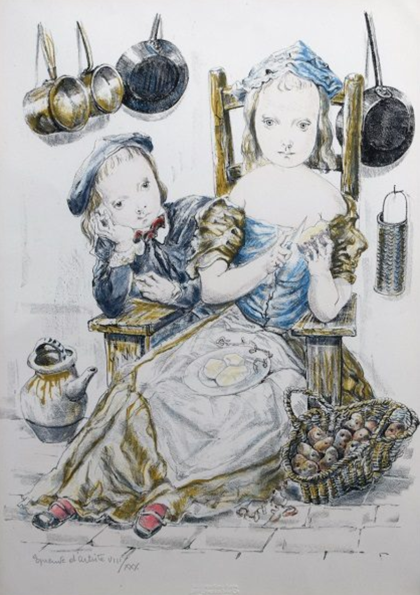 藤田嗣治　ギャビーと愛犬　画集より　状態良好　新品額付 Amazon.co.jp: 藤田嗣治 安東コレクションの輝き : 軽井沢安東美術館: 本