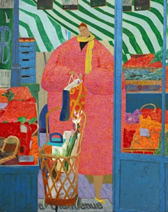 金森宰司、【ライフ『画家の庭で遊ぶ』　I】、希少な額装用画集画 2020_4057?w=244&h=304&q=100