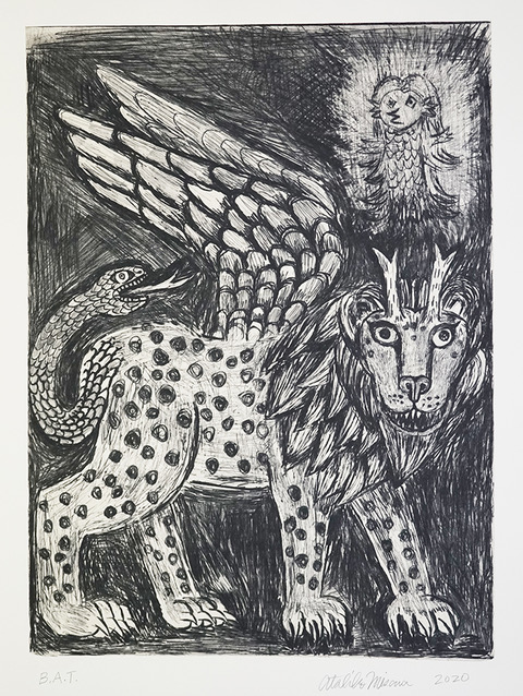 三沢厚彦 「アニマルズ ドライポイント」 （ギャラリー キドプレス