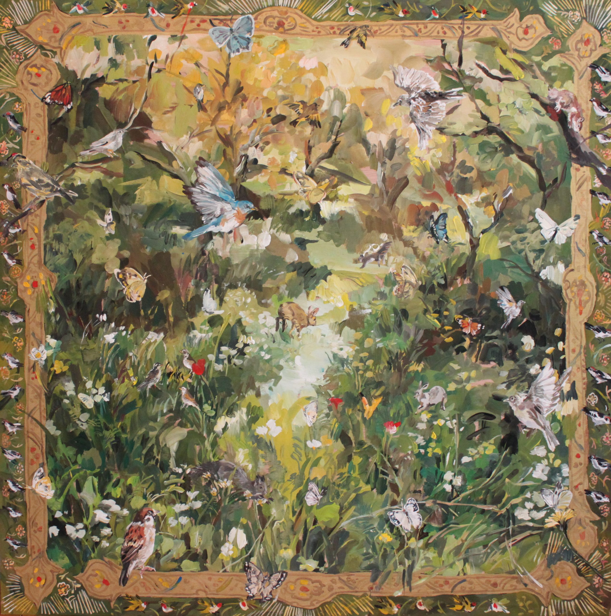 送料無料 いくらから 庄島歩音 「Circle of wind」 （H.P.FRANCE WINDOW GALLERY 絵画
