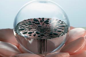 POURING ART タイトル \" the Pulsation \"（脈動 ）\" POURING ART タイトル the Pulsation （脈動 ）