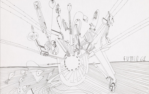 波の絵 線画 2019年作 波間のターコイズ | TAKUYA YONEZAWA BASE