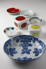 N*5様 銀*蔵様 九谷焼　窯元　須田青華　手作り　緑の三つ葉　昭和　2客　（8 2021_10FD?w=150&q=70&fm=webp