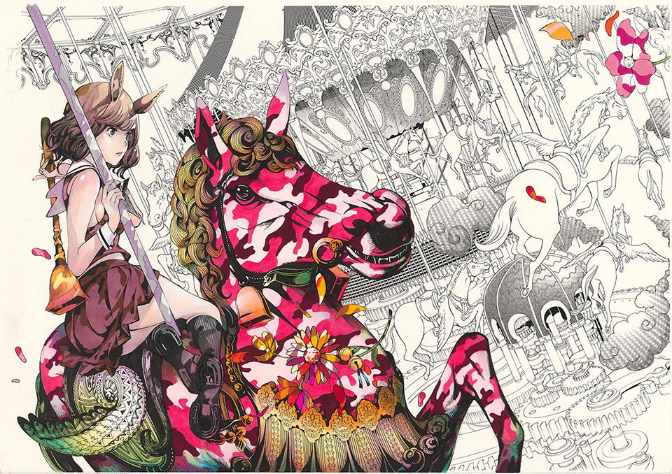 Manga Art Exhibition Oh Great 大暮維人boxed Beauty エプサイトギャラリー Epsite Tokyo Art Beat