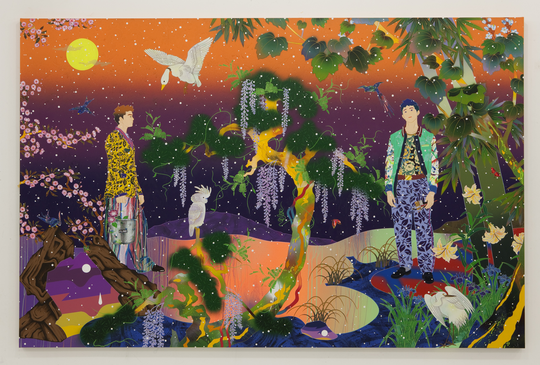 松山智一 TOMOKAZU MATSUYAMA 【特装版B】 版画 River To The Bank