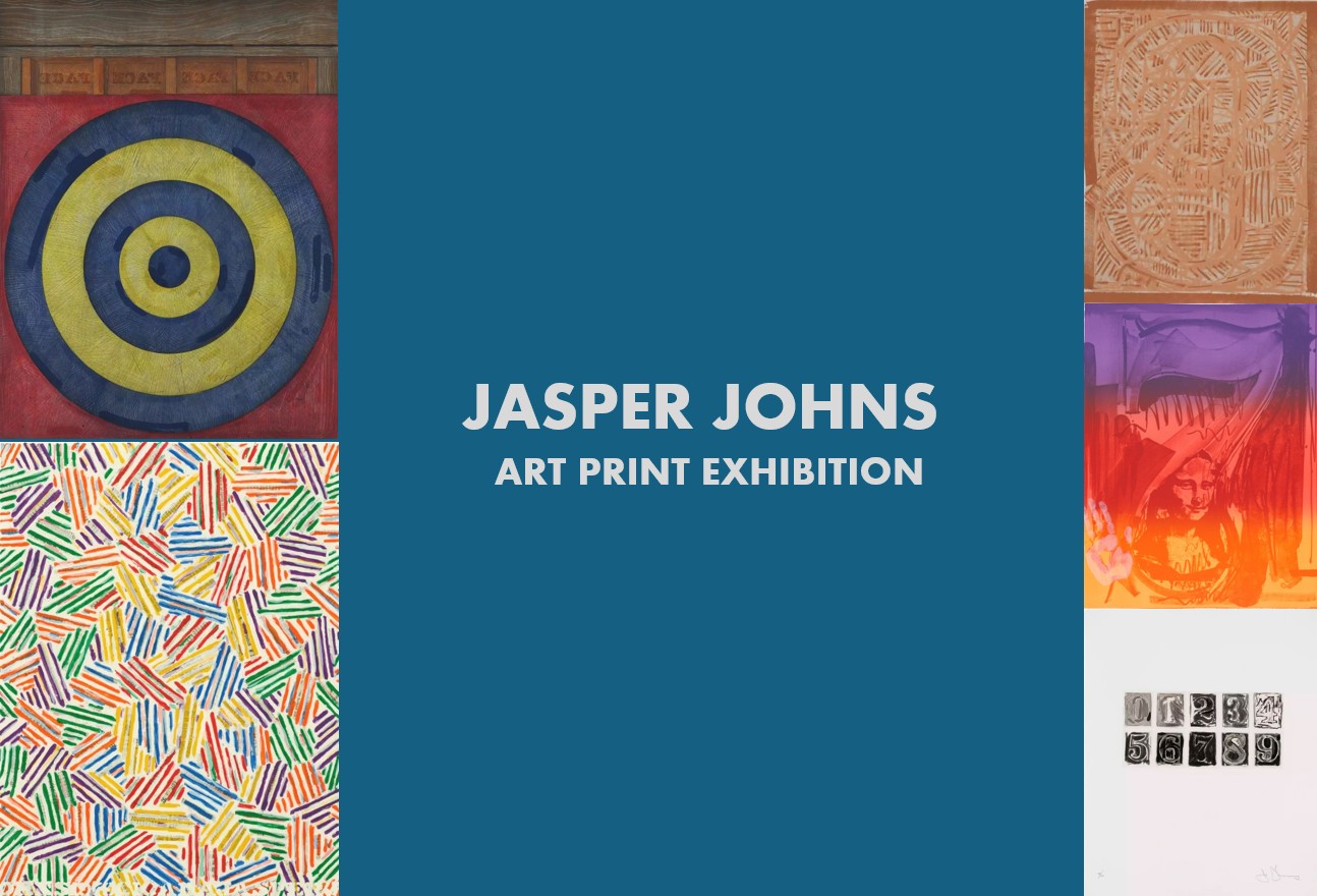 ジャスパー ジョーンズ 版画レゾネ Jasper Johns / ジャスパー・ジョーンズ版画額「Red」「Yellow」「Blue