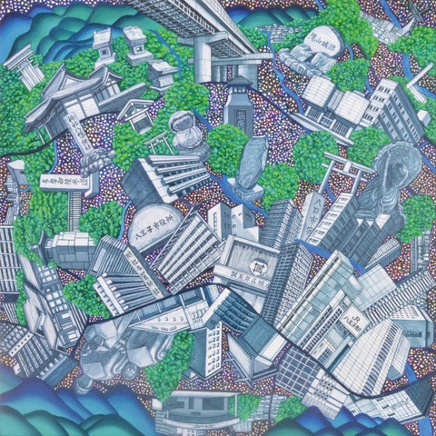 加藤東一　肉筆画　ほし柿　日展理事長　文化功労者 加藤東一 肉筆画 ほし柿 日展理事長 文化功労者 K129 催事