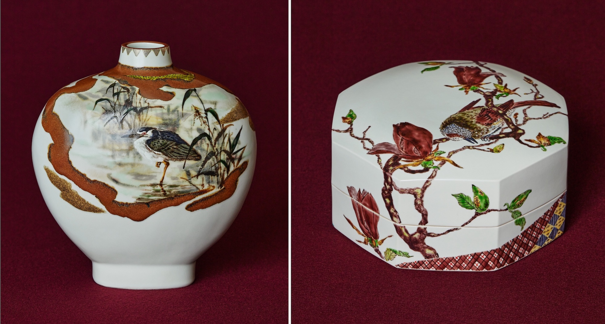 激安正規品 鳥のいる風景──「鳥々 藤本能道の色絵磁器」が智美術館で6月 工芸品