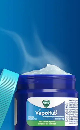 Ungüento Vick en aplicación
