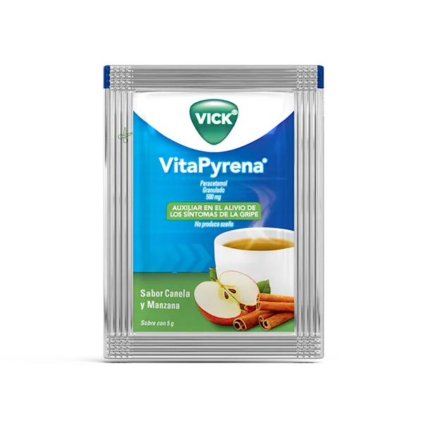 Vitapyrena® antigripal. - Sobre - Canela y manzana Packshot, parte frontal