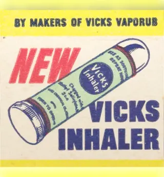 El inhalador de VapoRub permite llevar los relajantes vapores de Vick en su bolsillo.