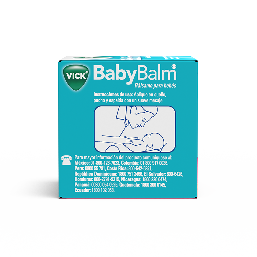 Si Acepto - Baby Balm Vicks VapoRub Producto especial para niños de 3 meses  a 3 años. Ayuda a alivar esos molestos sintomas de la gripe. Contiene  Eucapilto y Manzanilla.