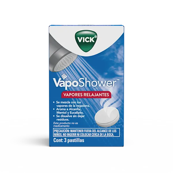 VAPOSHOWER vapores relajantes packshot lado frontal