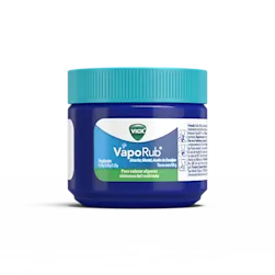 VAPORUB® alivio de la congestión nasal, tos y dolores musculares.