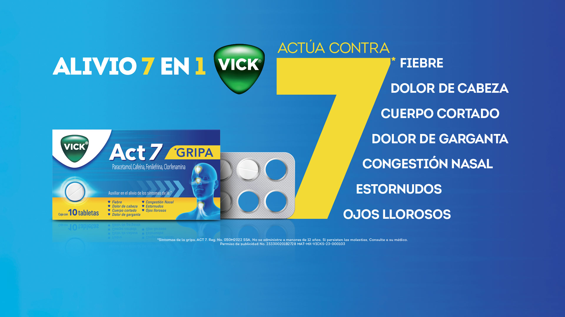 Medicamento para aliviar la gripa y tos | Vick México