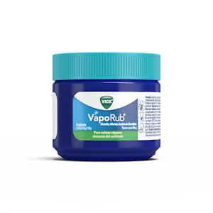 VAPORUB® alivio de la congestión nasal, tos y dolores musculares. - 50g packshot lado frontal