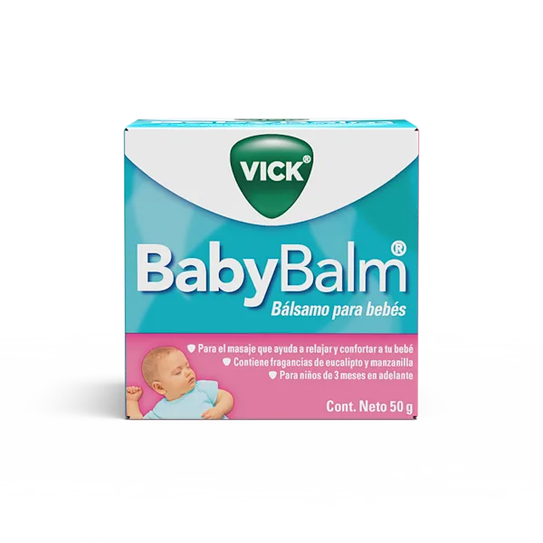 BABYBALM® para el masaje que ayuda a relajar y confortar a tu bebé. - 50g packshot lado frontal