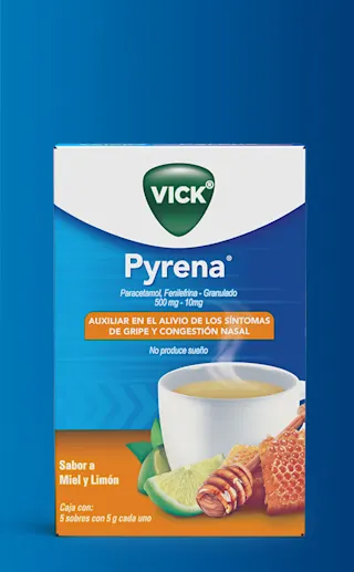 Caja de Vick Pyrena en presentación granulado