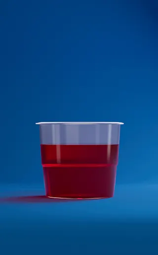 Vaso medidor con jarabe Vick