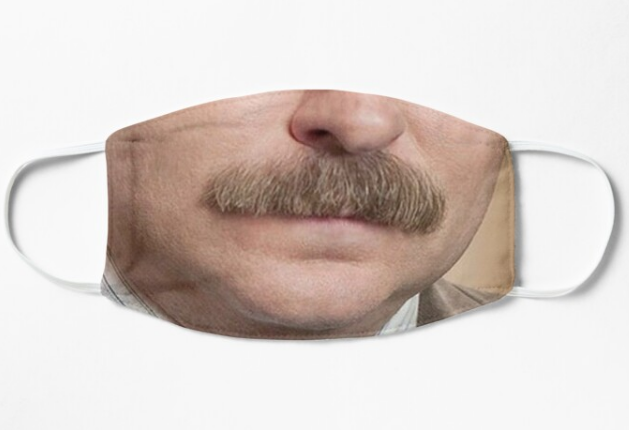 Screenshot 2020-06-26 'Ron Swanson Face Mask' Mask by Modestquotes