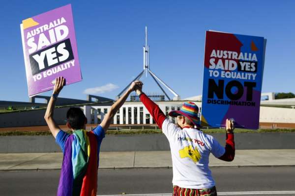 Same-sex marriage legalised in Australia