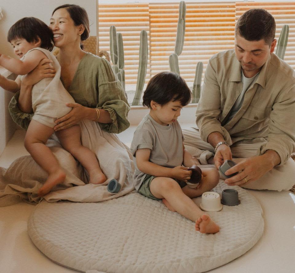 Eugenia launched Hugomat, a portable, cushioned baby mat brand made in California from earth-friendly materials