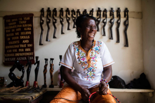 Ernestina is a skilled carver making a name for herself in a male-dominated craft